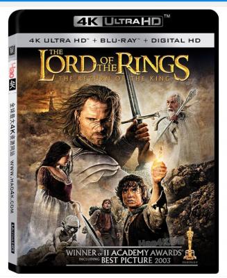 4K UHD 指环王3：王者无敌/魔戒3 加长版 2碟 2003 豆瓣9.2 杜比视界 带国配 