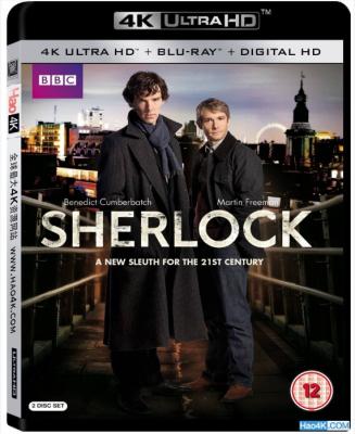 4K 神探夏洛克/新福尔摩斯 第一季 2碟 SHERLOCK S01（2010）HDR 