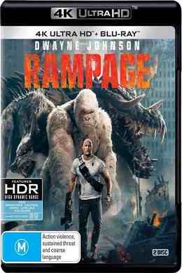 4K 50 狂暴巨兽 2018 豆瓣6.5 带国配 RAMPAGE （2018）HDR+杜比视界 
