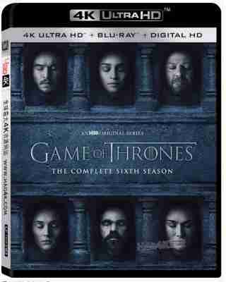 4K UHD 冰与火之歌：权力的游戏 第六季 4碟 杜比视界 GAME OF THRONES SEASON 6 豆瓣评分：9.6 